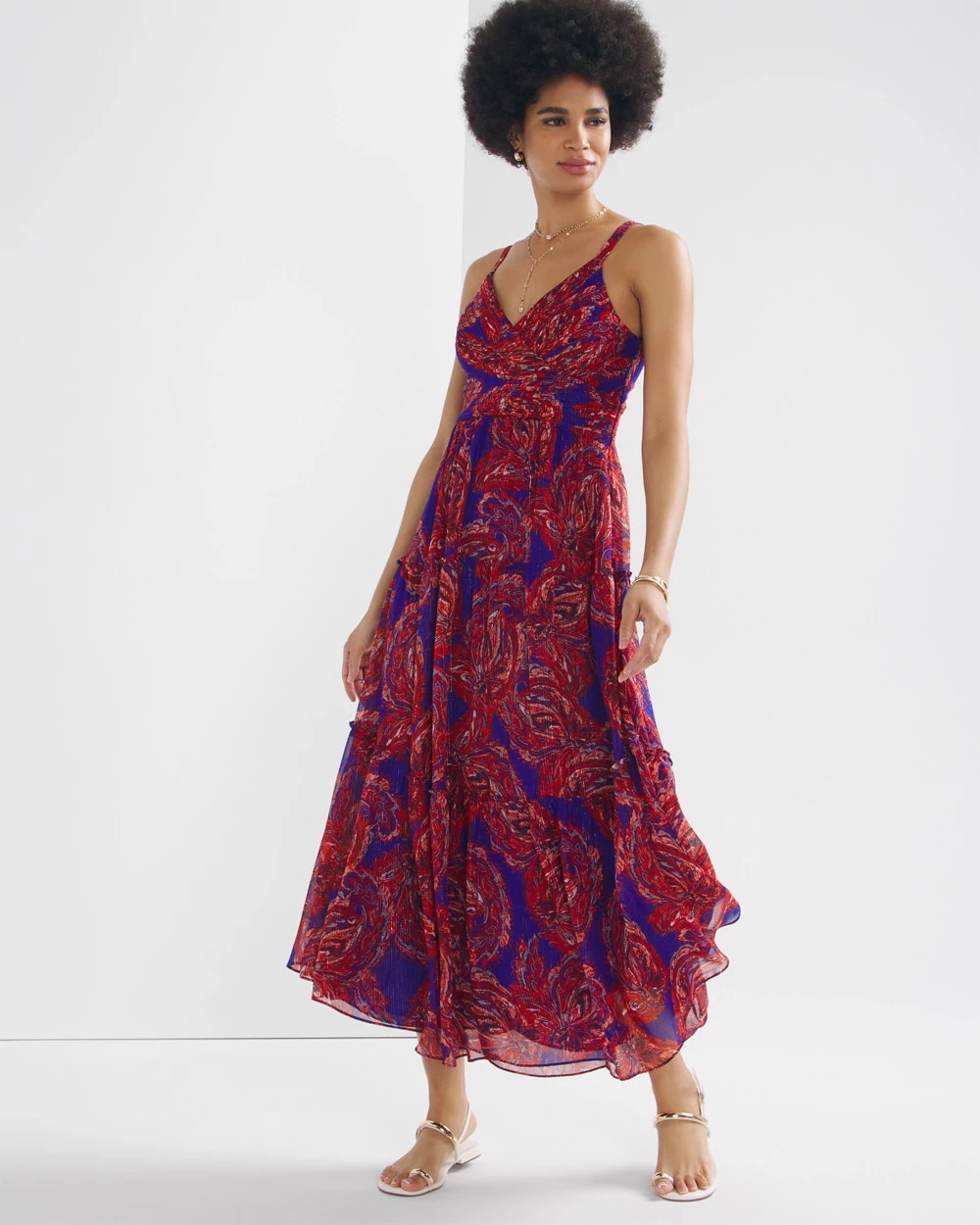 ❗️りーま❗️ Lurex Midi Dress | White House Black Market